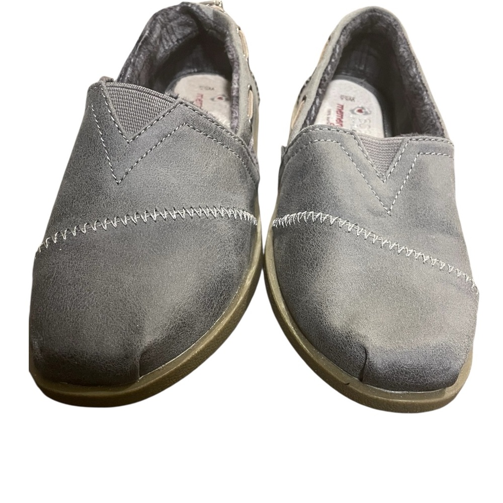 Skechers BOBS Chill Luxe Gray Slip-Ons – Cozy Boho / Cottagecore, Size 5.5